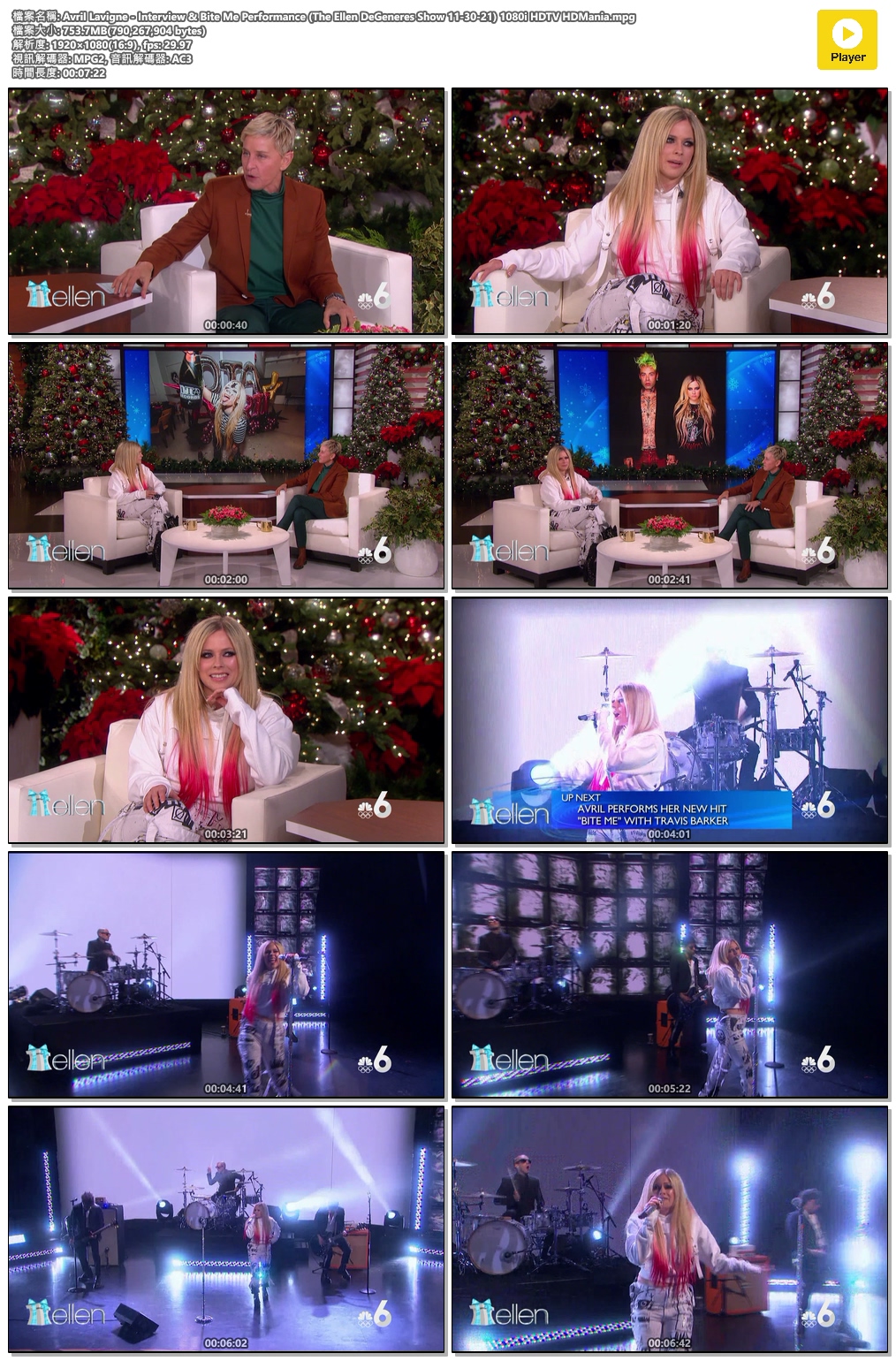 Avril Lavigne - Interview &amp; Bite Me Performance (The Ellen DeGeneres Show 11-30-.jpg