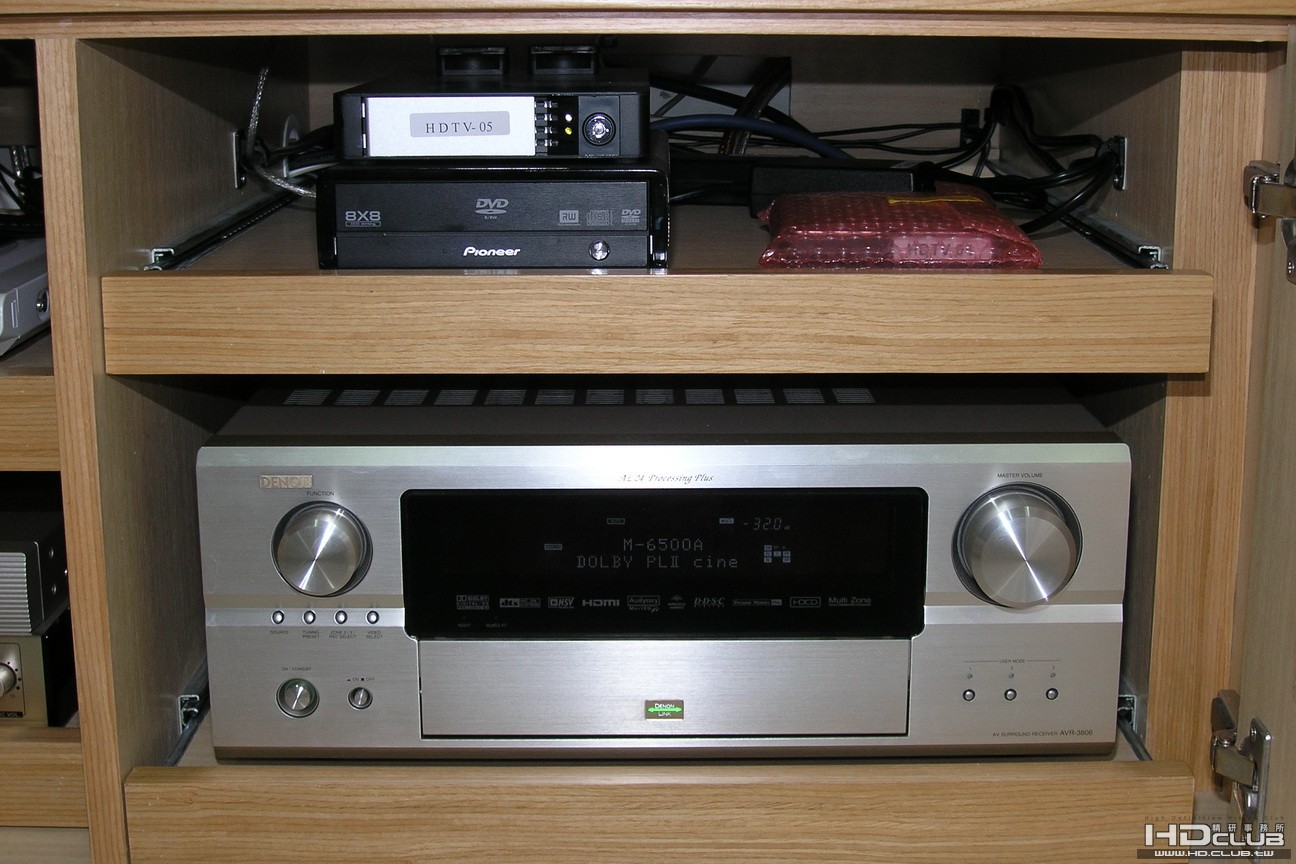 外接硬碟+光碟機及DENON AVR-3806