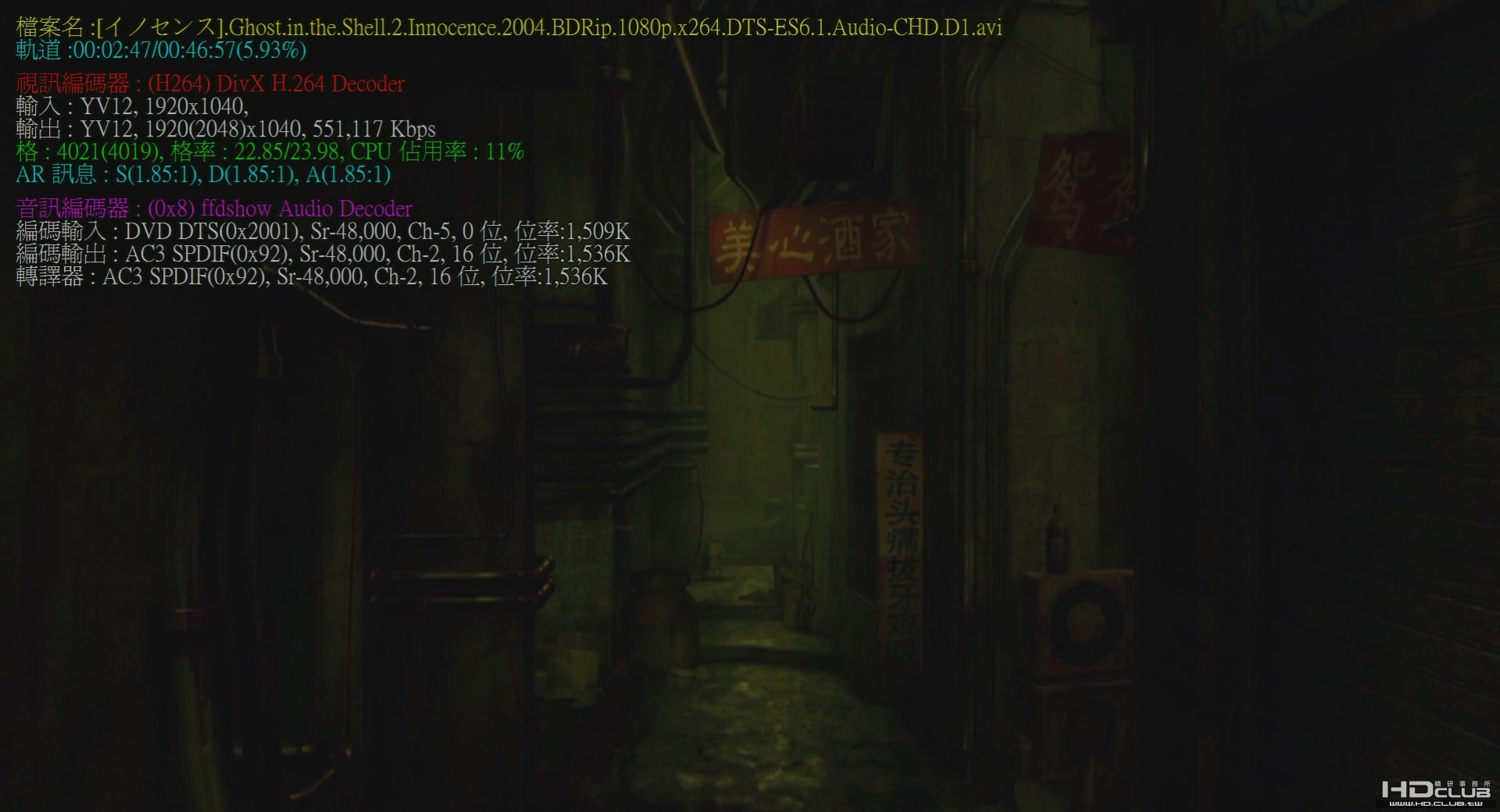 影格4021　格率：22.85/23.98