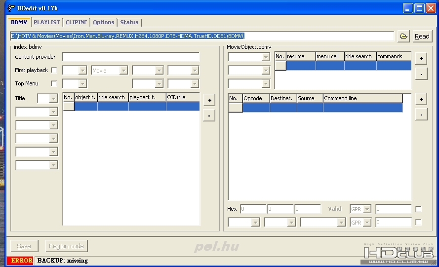 用 BDedit , 出現  : Error Backup Missing ???:-?  是否有其它的設定呢 ??