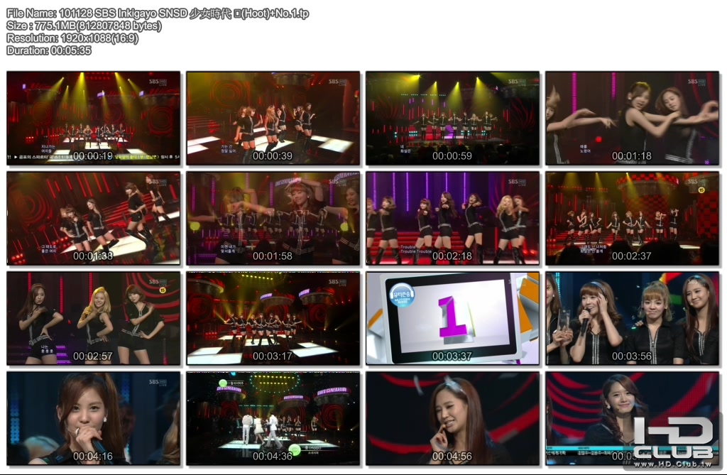 101128 SBS Inkigayo SNSD 少女時代 훗(Hoot) No.1.tp.jpg