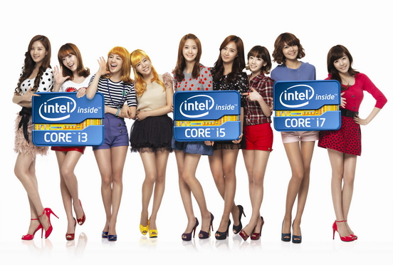 SNSD + Intel New Processor