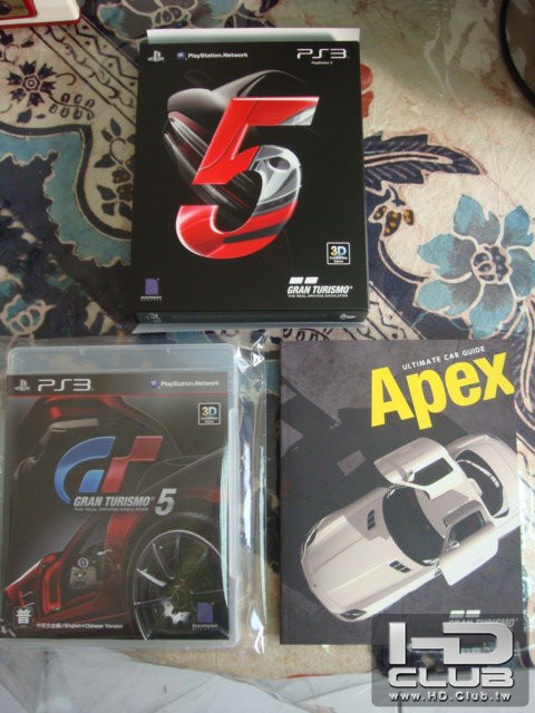 PS3 跑車浪漫旅5 中英合版 GT5 含下載卡 Apex愛車完全手冊