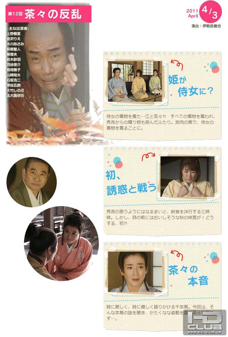 江 ～姫たちの戦国～ 第12回「茶々の反乱」