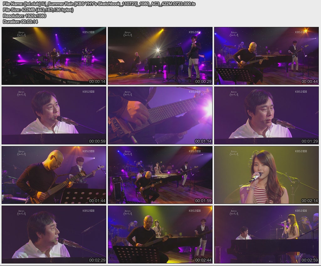 [hd.club] IU_Summer Rain [KBS YHY\'s Sketchbook_110723]_1080_AC3_422M.0723.000.jpg