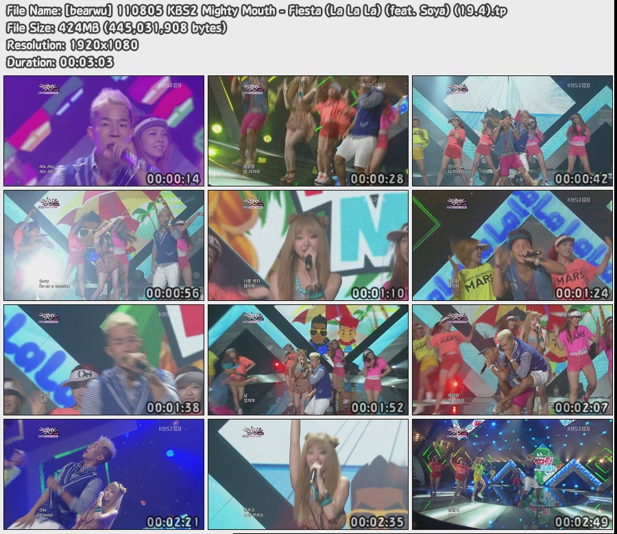 [bearwu] 110805 KBS2 Mighty Mouth - Fiesta (La La La) (feat. Soya) (19.4).jpg