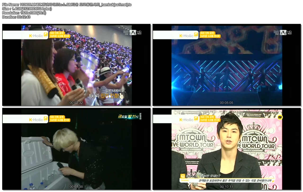 SMTown Concert Tokyo Dom News 110905 Mnet Wide.jpg