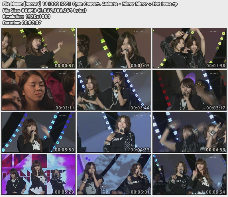 [bearwu] 111009 KBS1 Open Concert. 4minute - Mirror Mirror   Hot Issue.jpg
