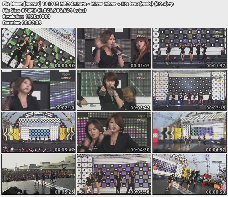 [bearwu] 111015 MBC 4minute - Mirror Mirror   Hot issue(remix) (19.4).jpg