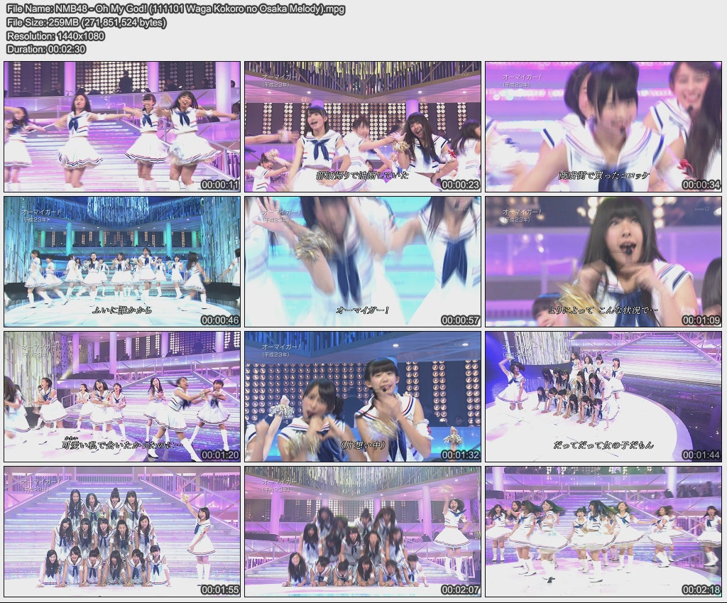 NMB48 - Oh My God! (111101 Waga Kokoro no Osaka Melody).jpg