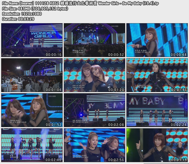 [bearwu] 111128 KBS2 韓國流行文化藝術賞 Wonder Girls - Be My Baby (19.4).jpg