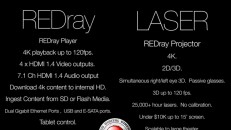 RED公司推出4K Laser投影機與播放機