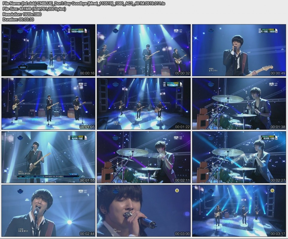 [hd.club] CNBLUE_Don\'t Say Goodbye [Mnet_110519]_1080_AC3_481M.0519.011.jpg