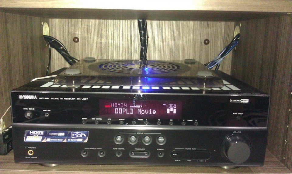 YAMAHA RX-V667 ,朋友來時說現太亂了,稍微整理一下