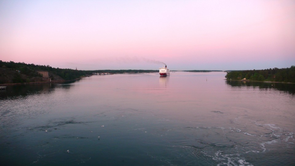 Silja遊輪上欣賞沿途風光