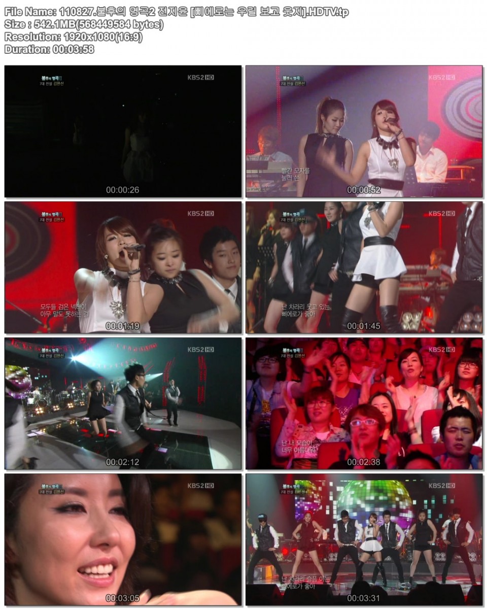 全智允 - A Clown Watching Us and Laughing (金元萱) 110827 KBS2 不朽名曲2.jpg