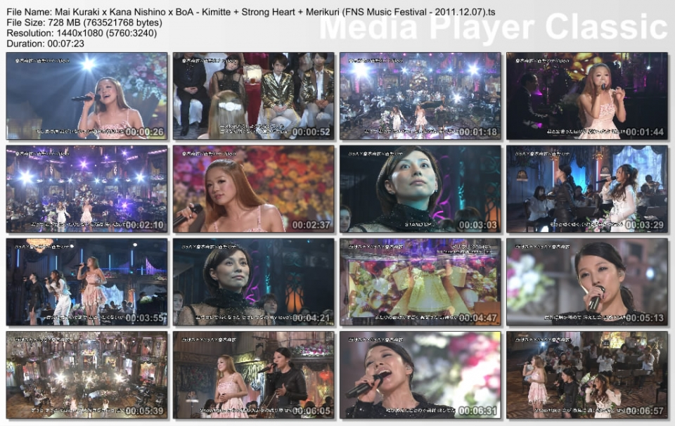 Mai Kuraki x Kana Nishino x BoA - Kimitte   Strong Heart   Merikuri (FNS Music F.jpg
