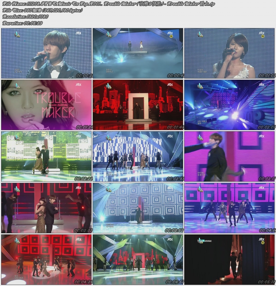 111208.JTBC.Music On Top.E001.. Trouble Maker ( 泫雅&贤胜) - Trouble Maker 爵士..jpg