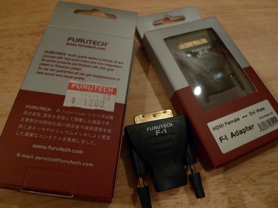 FURUTECH日本古河 F-1 HDMI 轉 DVI 專用轉接頭 (1).JPG