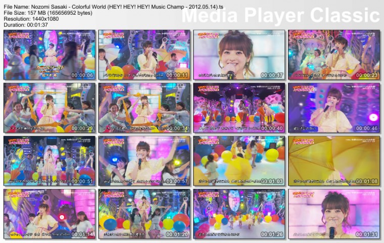 Nozomi Sasaki - Colorful World (HEY! HEY! HEY! Music Champ - 2012.05.14).ts_thum.jpg