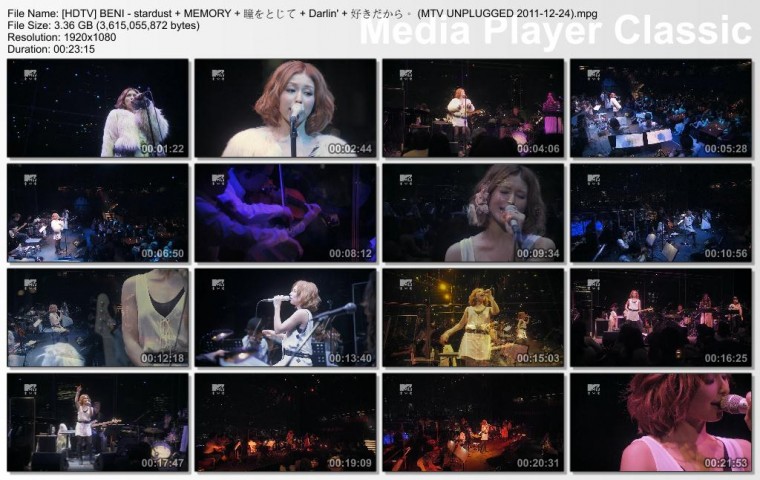 [HDTV] BENI - stardust   MEMORY   瞳をとじて   Darlin\'   好きだから。 (M.jpg