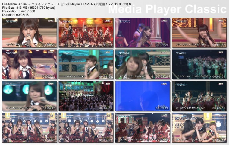 AKB48 - フライングゲット   言い訳Maybe   RIVER (火曜曲！ - 2012.08.21).ts_thumbs.jpg