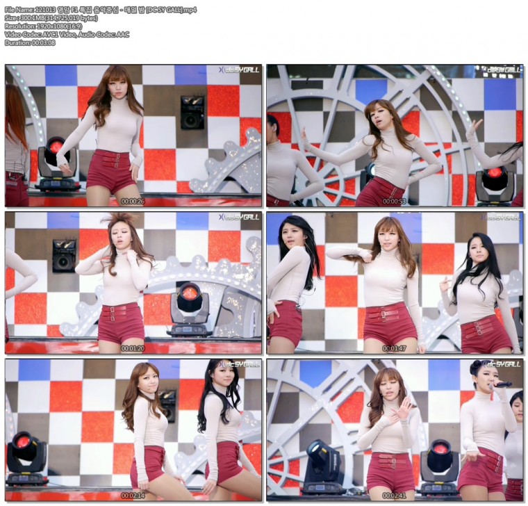 121013 영암 F1 특집 음악중심 - 매일 밤 [DC SY GALL].mp4.jpg