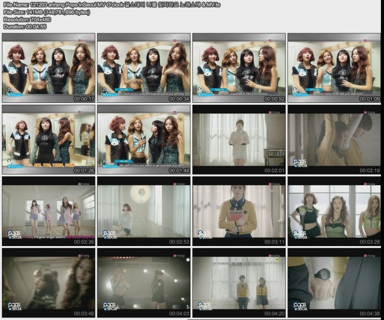 121203 arirang Pops inSeoul MV O\'clock 걸스데이 나를 잊지마요 노래소개 .jpg