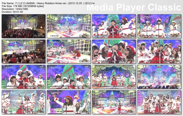 芦田愛菜×AKB48 - Heavy Rotation-Xmas ver.- (2012.12.25 火曜曲!).ts_thumbs_[2012.jpg