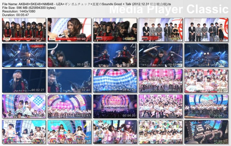 AKB48×SKE48×NMB48 - UZA ギンガムチェック 真夏のSounds Good   Talk (2012.12.31 .jpg