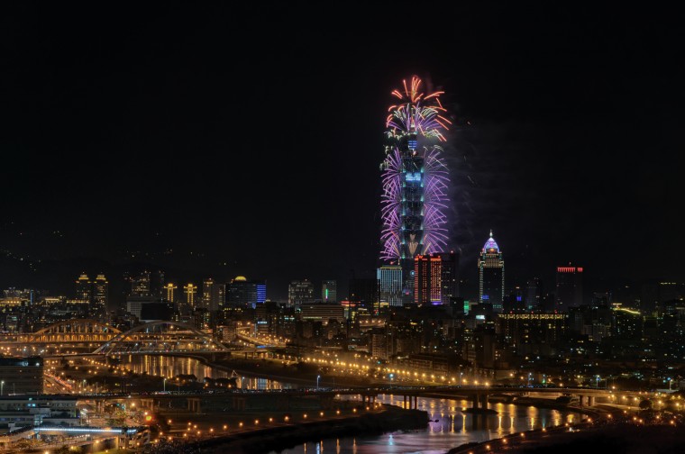 2013元旦台北101煙火