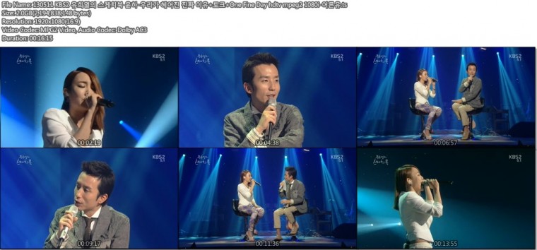 130511 KBS2 유희열의 스케치북 윤하-우리가 헤어진 진짜 이유 토크 One Fine Day hdt.jpg