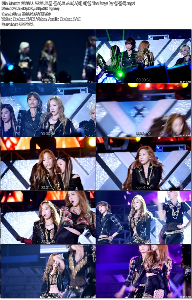 130511 2013 드림 콘서트 소녀시대 태연 The boys by 쏭감독.mp4.jpg