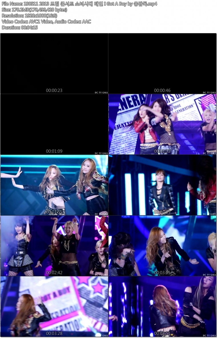 130511 2013 드림 콘서트 소녀시대 태연 I Got A Boy by 쏭감독.mp4.jpg