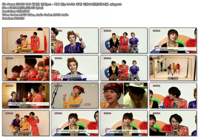 130405 OBS 독특한 연예뉴스 - 톡톡 튀는 3人3色 매력! 이광수&정은지&니엘 -pingyo.t.jpg