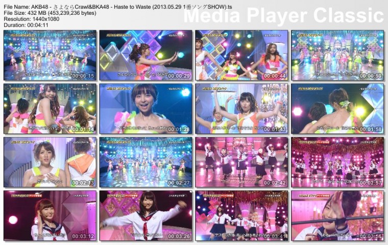 AKB48 - さよならCrawl&BKA48 - Haste to Waste (2013.05.29 1番ソングSHOW).ts_thumb.jpg