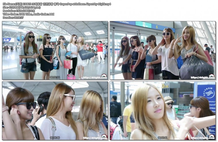 [직캠] 130825 크레용팝 인천공항 출국 CrayonPop at InCheon Airport by drighk.mp4..jpg