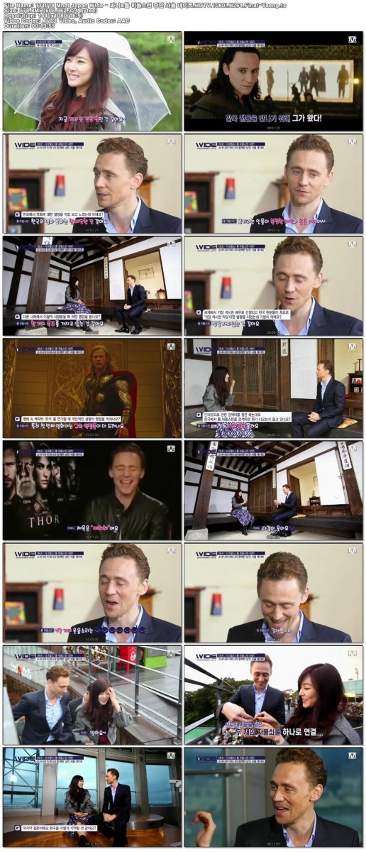 131018 Mnet Japan Wide - 파니&톰 히들스턴 낭만 서울 데이트.jpg