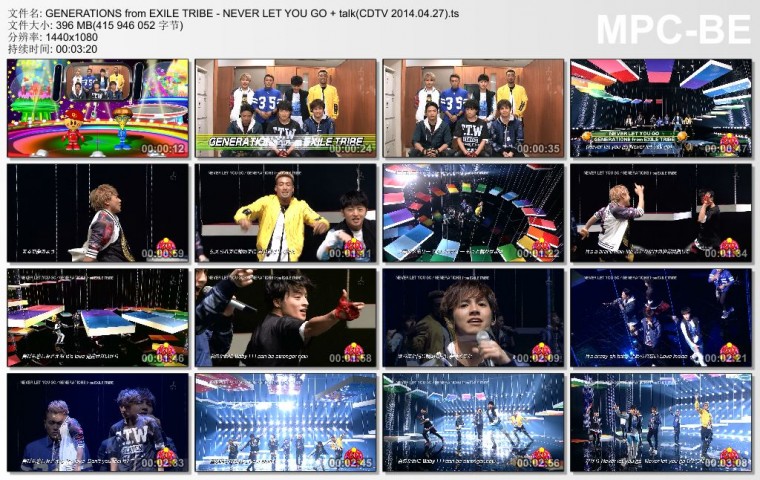 GENERATIONS from EXILE TRIBE - NEVER LET YOU GO   talk(CDTV 2014.04.27).ts_thumb.jpg