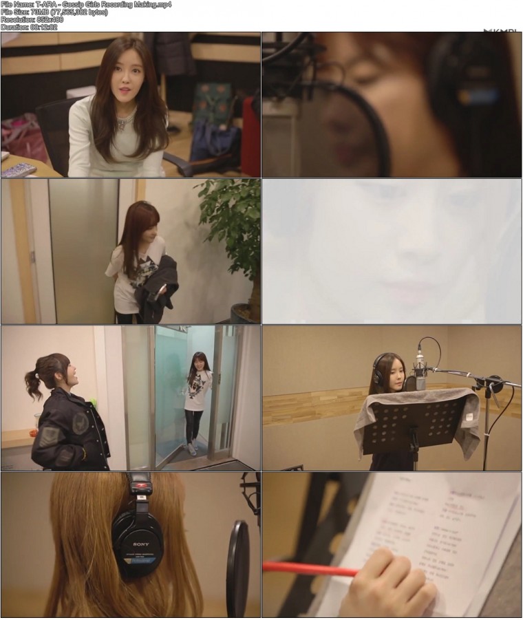 T-ARA - Gossip Girls Recording Making.JPG