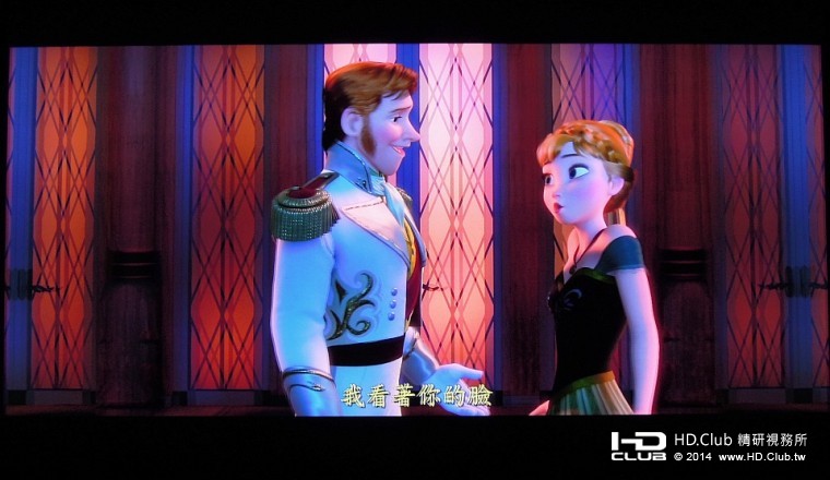 立體3D影片的觀賞，除了顏色鮮明，人物更是突出，美感十足。