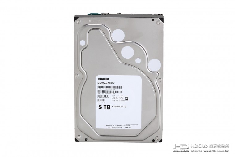 1. TOSHIBA搶先業界新發表 5TB監控型硬碟MD04ABA-V系列 產品圖