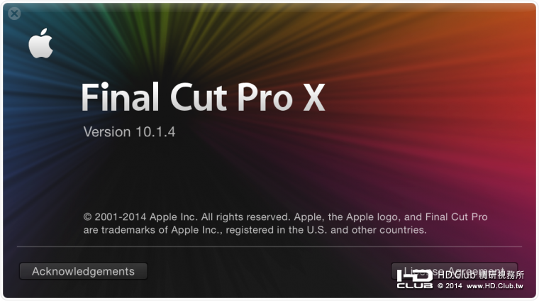 Final Cut Pro 10.1.4 
