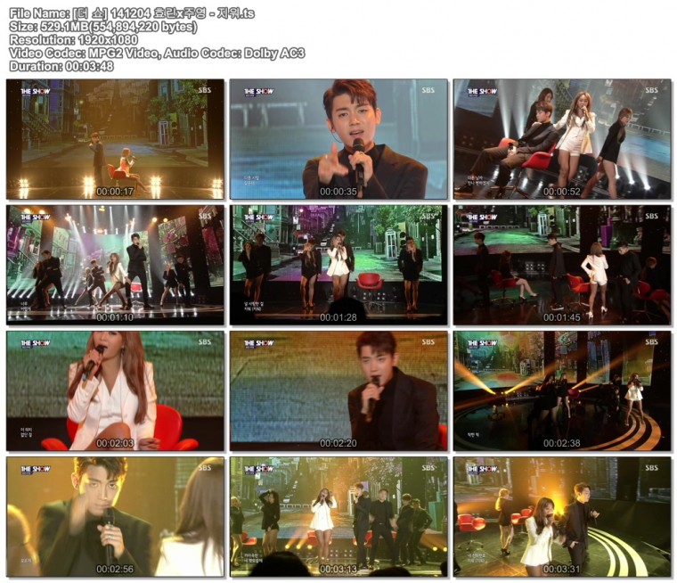 [더 쇼] 141204 효린x주영 - 지워.ts.jpg