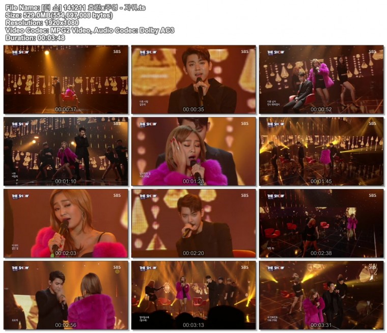 [더 쇼] 141211 효린x주영 - 지워.ts.jpg