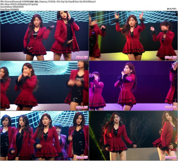 [Fancam] 141225 티아라 (소연, Soyeon, T-ARA) - 06. Day By Day @ 7pm By SSoLEE.JPG