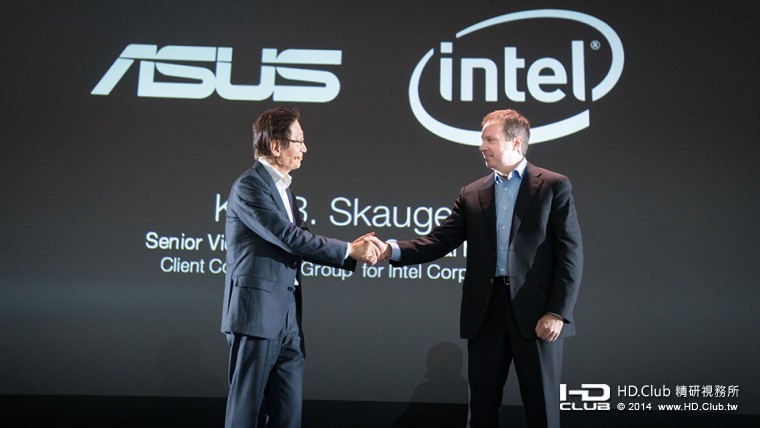 Intel資深副總裁Kirk Skaugen今日亦到場為華碩站台表示，「Intel和華碩對科技懷抱同樣.jpg