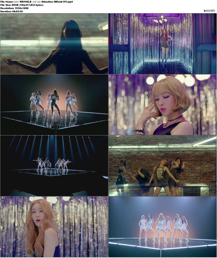 워너비 WANNA.B - 전체 차렷 Attention Official MV.JPG