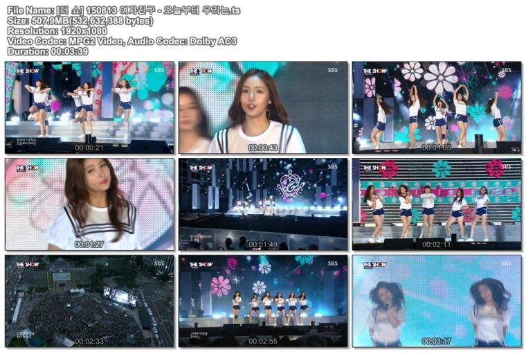 [더 쇼] 150813 여자친구 - 오늘부터 우리는.ts.jpg
