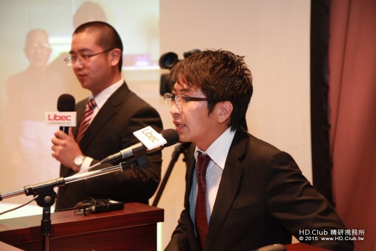 [圖說1] 日本Libec行銷總監 山口玲哉 先生為2015 Libec 新品發表會開場，闡述品牌概念.jpg